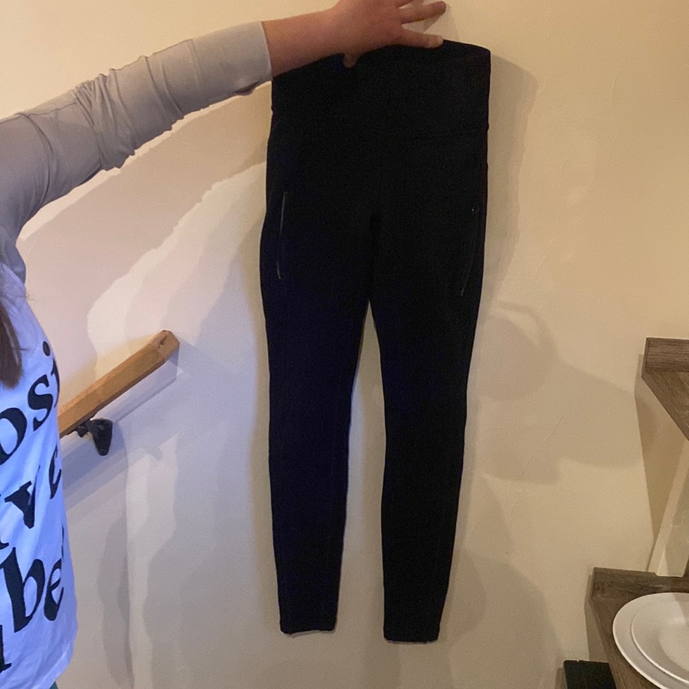 Small Athleta Fleece Lined Leggings
